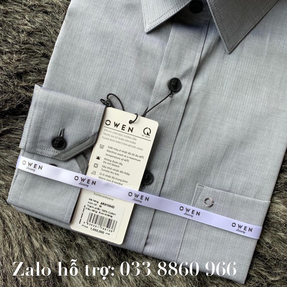 Sale Chính Hãng OWEN LUXURY - Áo sơ mi dài tay Owen dòng cao cấp 91064 hot 🌺 neww * ! %