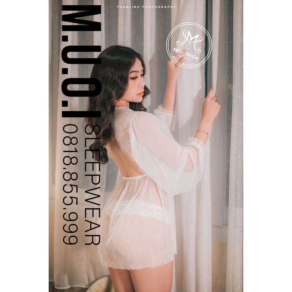 SX 6 - Váy ngủ sexy QUẢNG CHÂU cao cấp - Muối Sleepwear