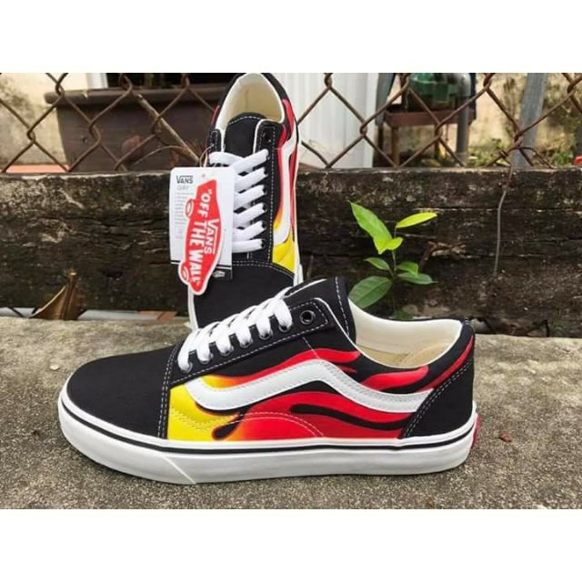 BIG SALE giày old skool lửa hình thật kèm video