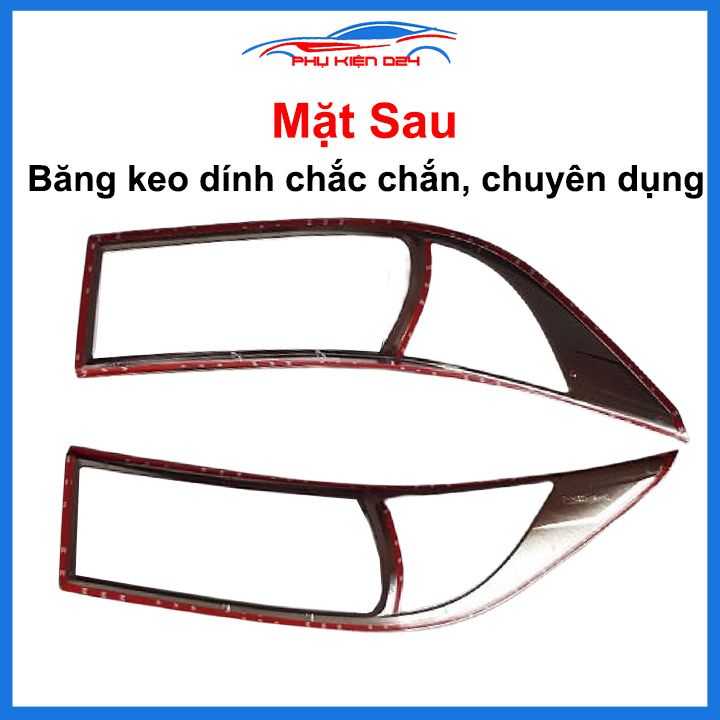 Ốp viền đèn pha hậu mạ crom Innova 2012-2015, 2017-2018-2019-2020-2021-2022-2023 chống trầy trang trí bảo vệ xe