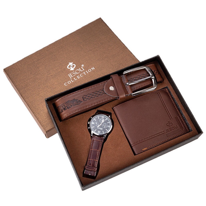 Men's Watch XSVO men's gift set exquisite packaging Watch wallet belt set creative combination set ImVn