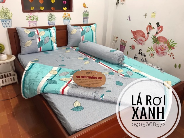 Bộ ga gối Thắng Lợi 4 món không kèm mền chuẩn logo | BigBuy360 - bigbuy360.vn
