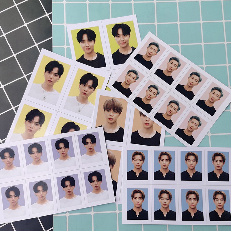 Sticker Ảnh Thẻ Từng Thành Viên BTS