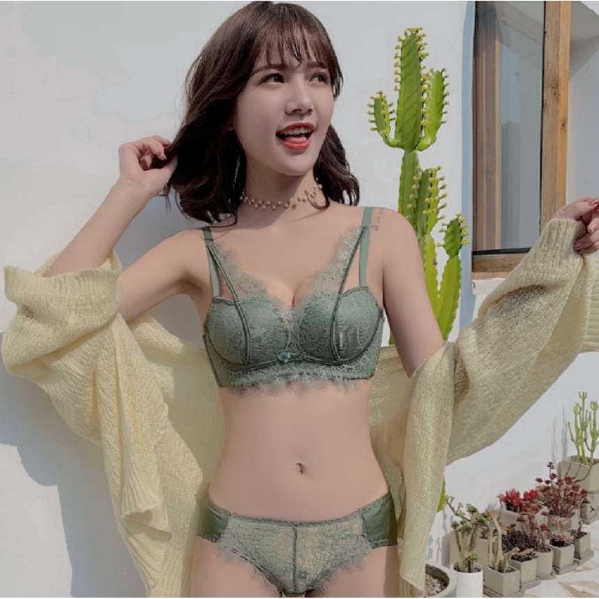 ✨SALE✨ Set Áo Ngực & Quần Lót Nữ Phối Ren | BigBuy360 - bigbuy360.vn