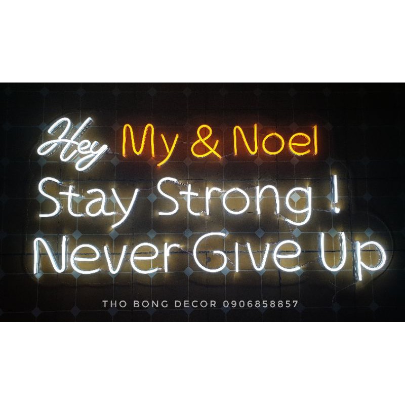 MẪU 63 Bộ Đèn Led Neon Sign thiết kế theo yêu cầu : MY &amp; NOEL