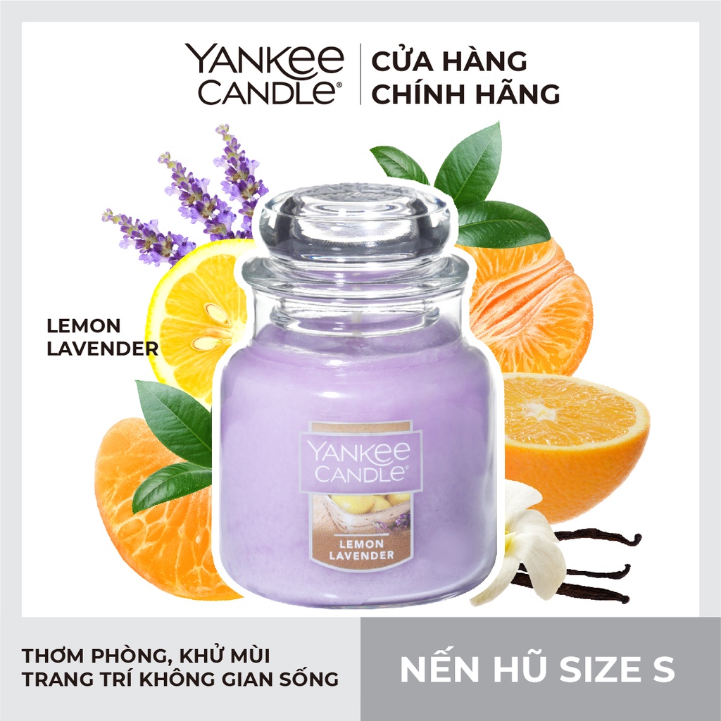 Nến hũ Yankee Candle size S - Lemon Lavender (104g)