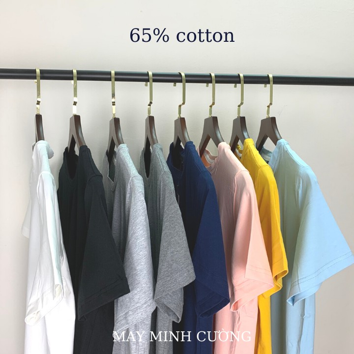 Áo thun cổ tròn nam tay ngắn chất cotton co giãn phong cách trẻ trung - ACT