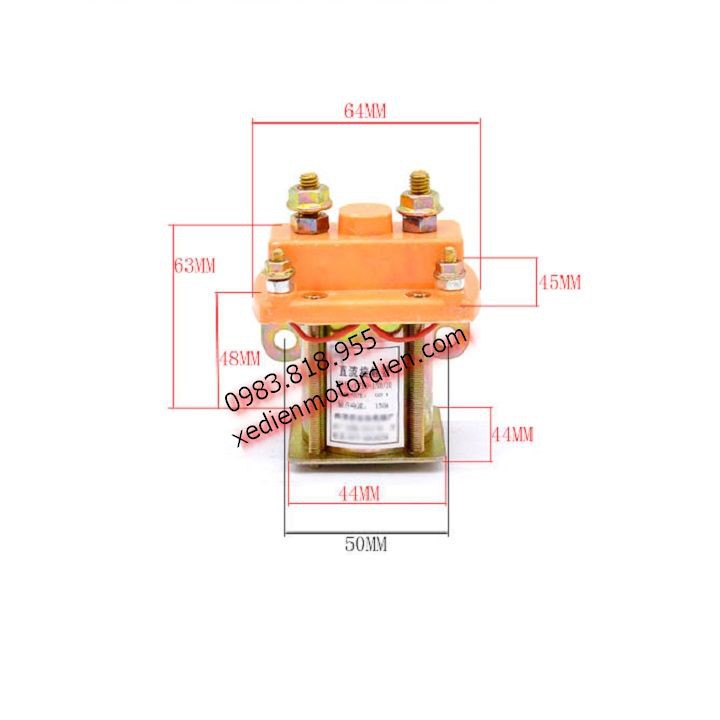 Relay 12v 24v 48v 60v 72v 150A xe điện - rơ le - role