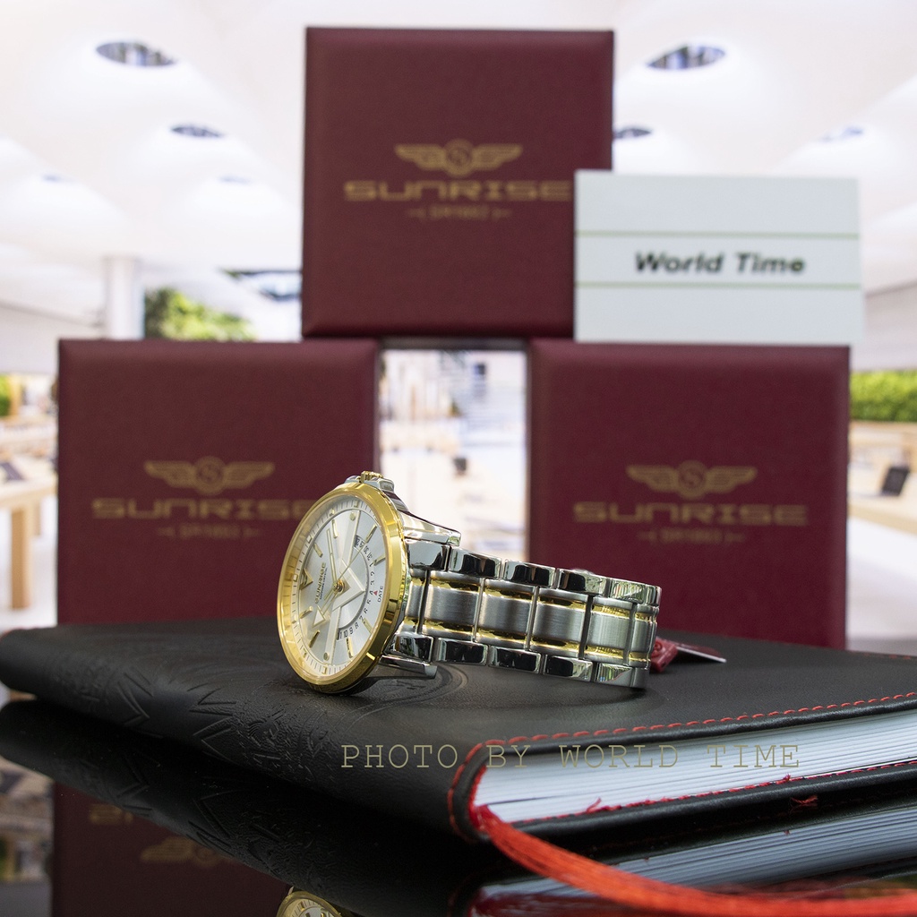 Đồng Hồ Nam Sunrise DM1116SWA Chính Hãng Full Box - Kính Sapphire - Chống xước, chống nước - Thẻ Bảo Hành 3 Năm