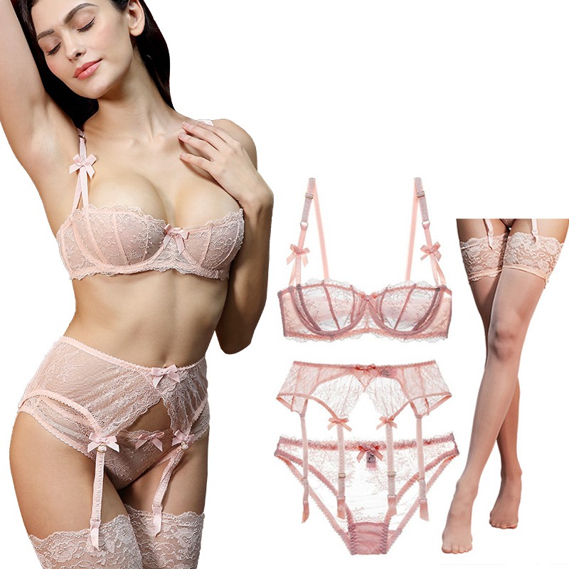 Bộ đồ lót Varsbaby V307 vải ren trong suốt siêu mỏng quyến rũ