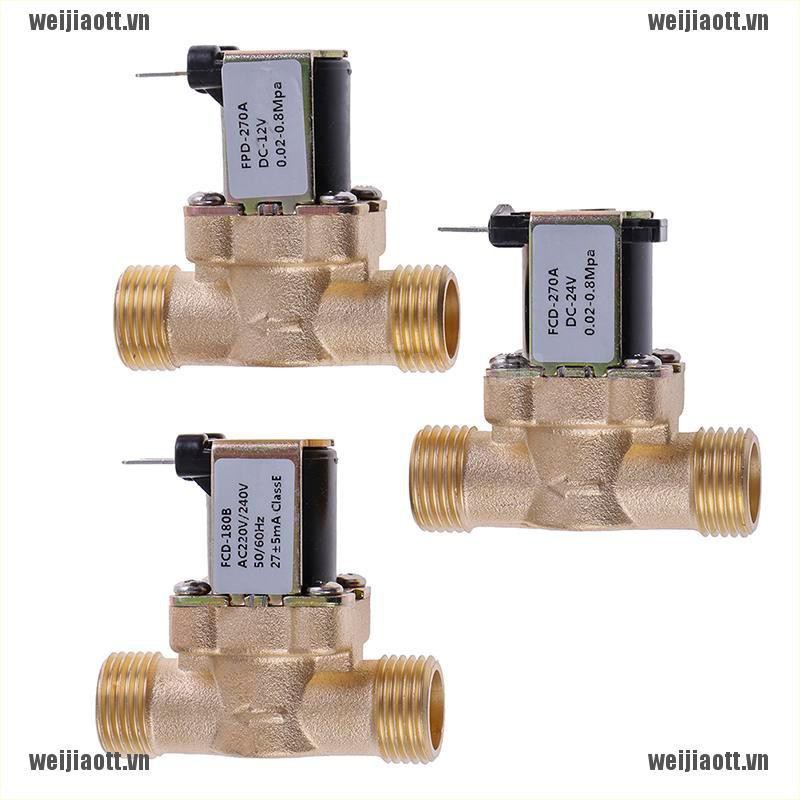 Van Điện Từ Cho Năng Lượng Mặt Trời Wjiao G1/2'' Dc 12v 24v Ac220V