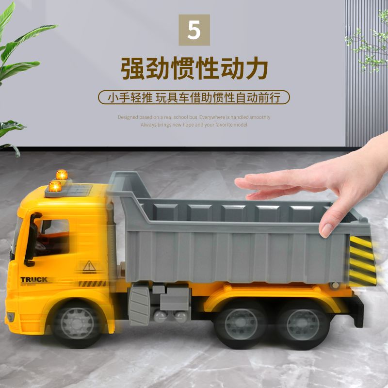 Bộ 2 xe tải công trình mô hình cho bé trai