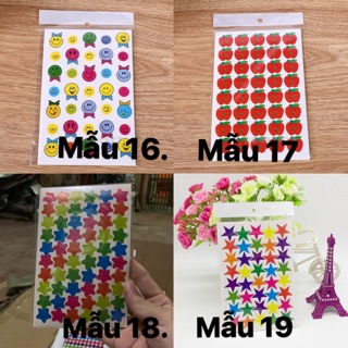 Combo 2 túi Sticker các mẫu ( bấm vào ảnh để chọn mẫu )