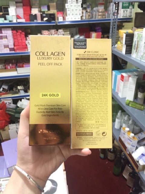 MẶT NẠ VÀNG DẠNG LỘT COLLAGEN GOLD 3W CLINIC