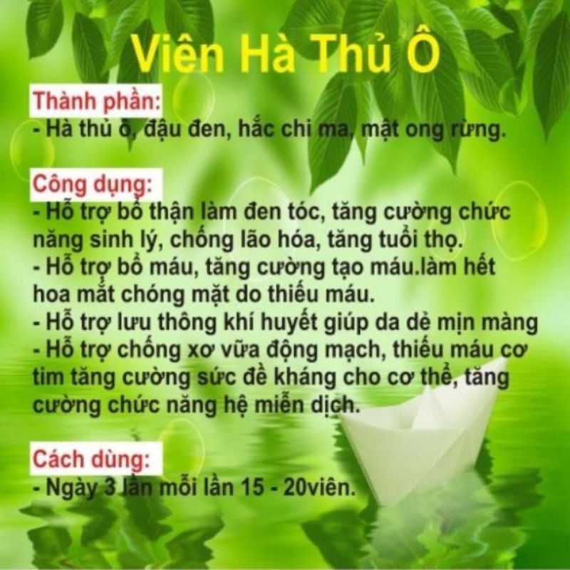 Hộp 500g hà thủ ô đỏ mật ong có tác dụng bổ máu, đẹp da, trị tóc bạc sớm