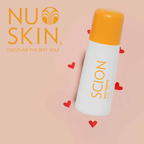 Lăn nách scion chính hãng mẫu mới khử mùi scion của Mỹ không vàng áo Whitening Roll On Nuskin 75ml