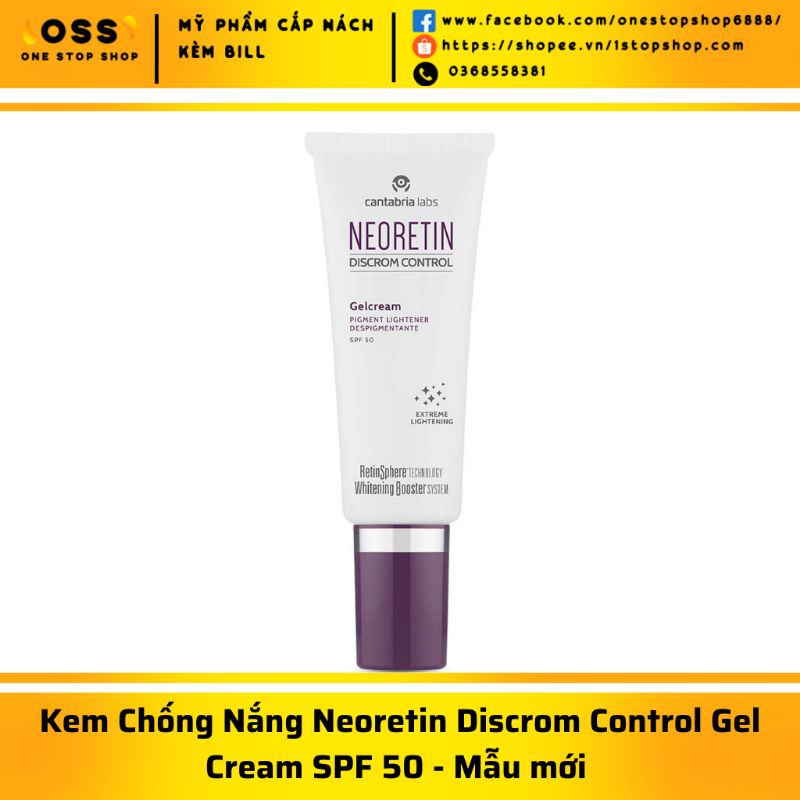 Kem Chống Nắng Neoretin Discrom Control Gel Cream SPF 50 - 40ml - Mẫu mới