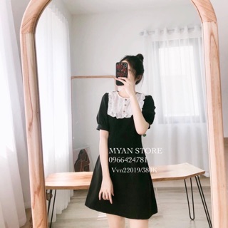 SẴN VÁY ĐEN CỔ BÈO