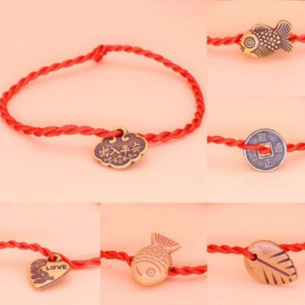 Vòng tay chỉ đỏ may mắn, vòng tay handmade