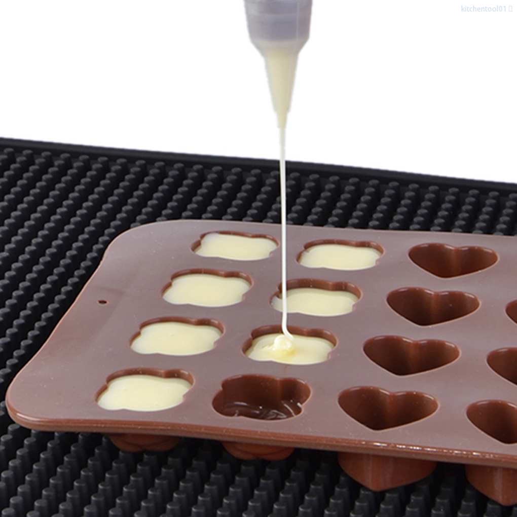 Khuôn silicone làm bánh tạo hình hoa hồng 24 ngăn tiện dụng