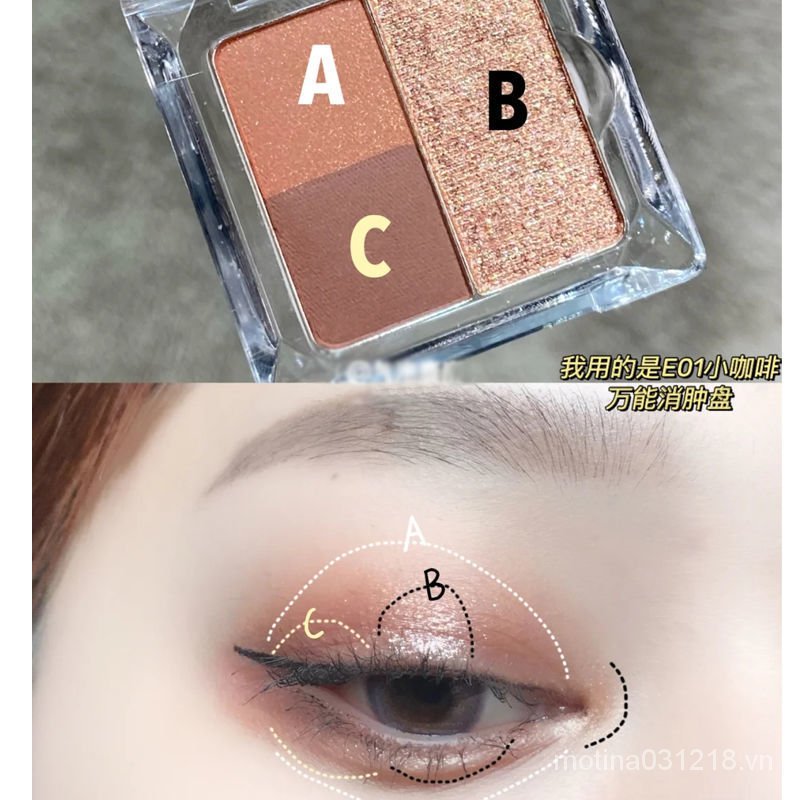 (Hàng Mới Về) Bảng Phấn Mắt 3 Màu Ánh Ngọc Trai Lấp Lánh Cao Cấp | BigBuy360 - bigbuy360.vn