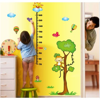 Decal dán tường chiều cao - khỉ vui đùa