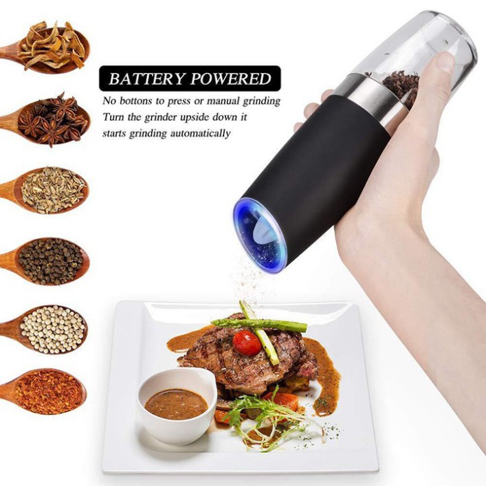 Sản Phẩm Máy xay hạt tiêu và gia vị GB-5089. Chất liệu thép không gỉ 201, ABS, Acrylic, lõi Mài gốm. Bảo hành 6 tháng. (