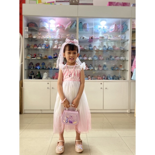 Váy đầm công chúa Elsa Frozen 2 siêu dễ thương cho bé gái