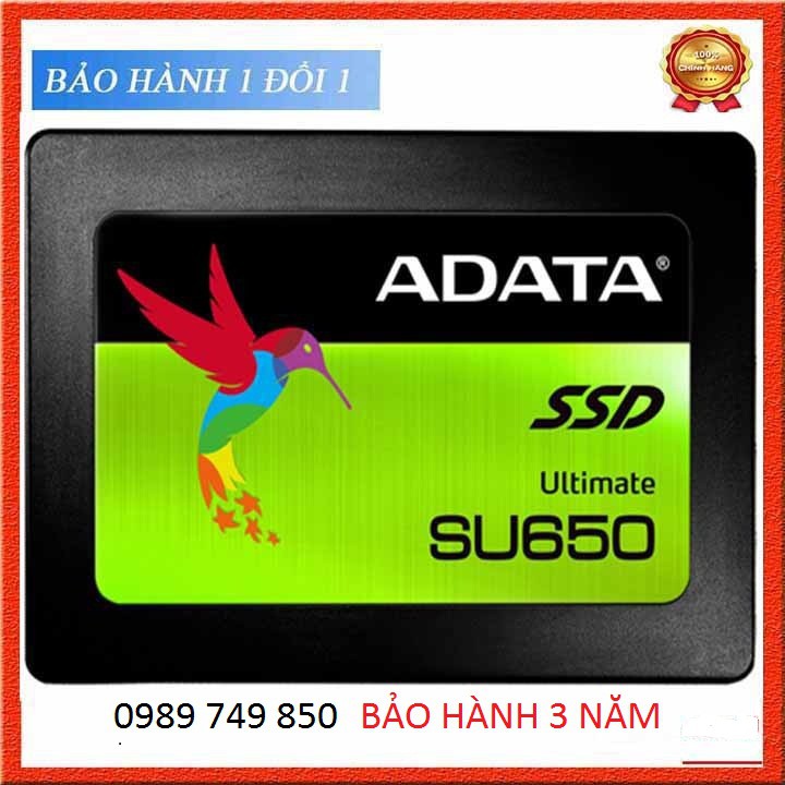 Ổ Cứng SSD Adata 120GB Chính Hãng Sata III SU650