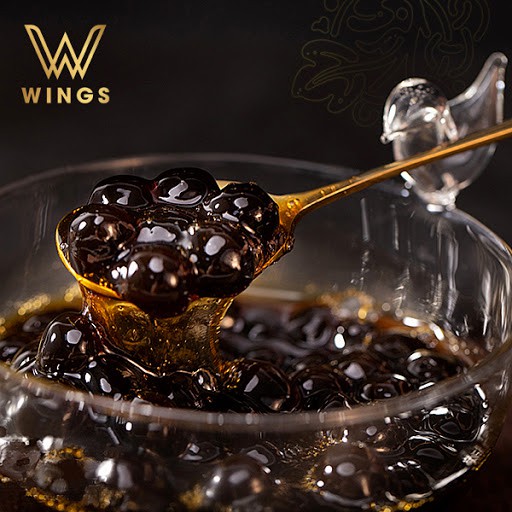 Trân Châu Đen Caramel Cao Cấp Wings Siêu Ngon (Túi 1kg) - Nguyên Liệu Nấu Trà Sữa, Sữa Tươi Trân Châu Đường Đen