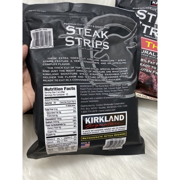[HÀNG MỸ-PREMIUM] Khô bò sấy dẻo KIRKLAND 340gr. | BigBuy360 - bigbuy360.vn