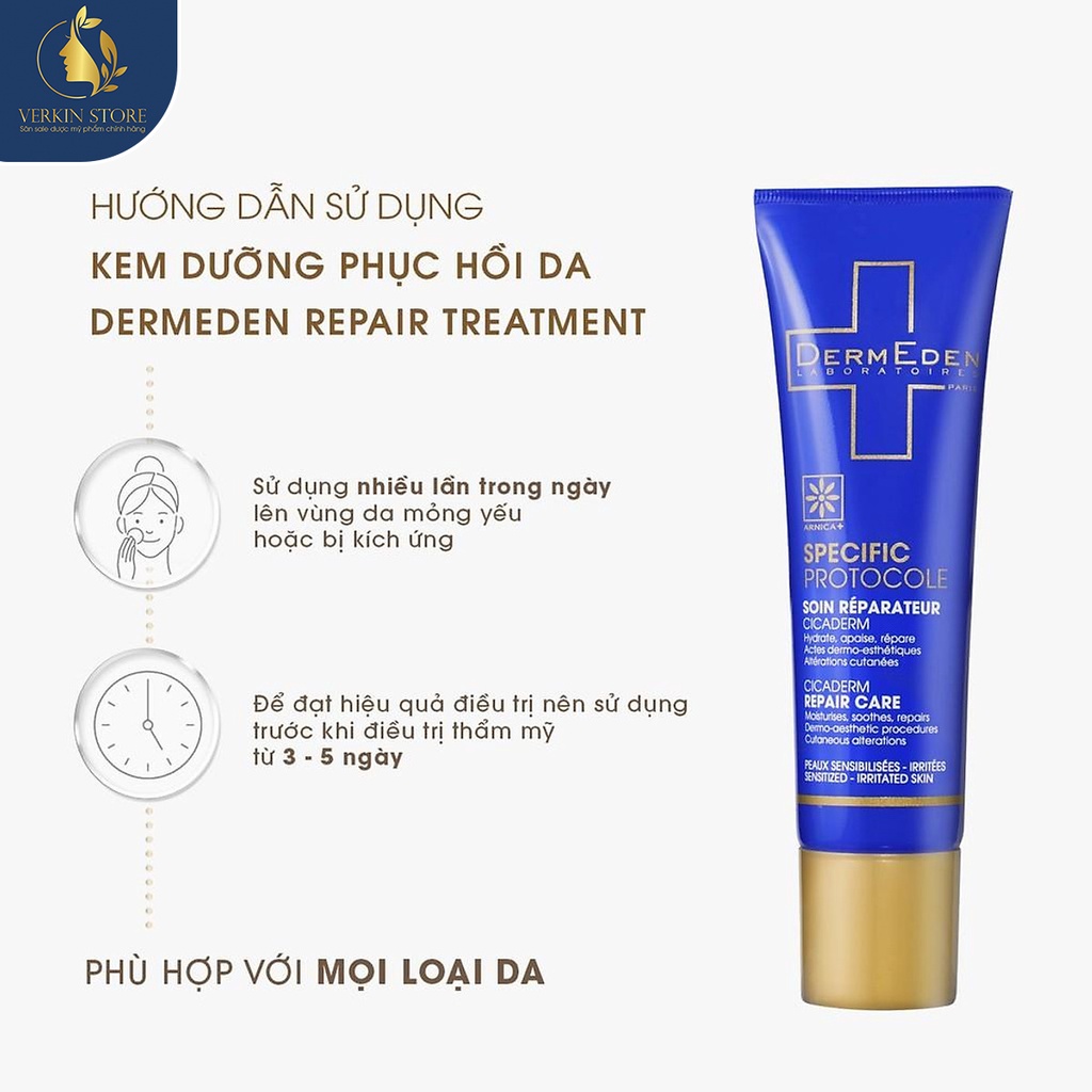 Kem dưỡng làm dịu và phục hồi da Dermeden Repair Care  - Verkin Store