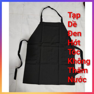 Tạp dề đen có túi thấm / chống thấm