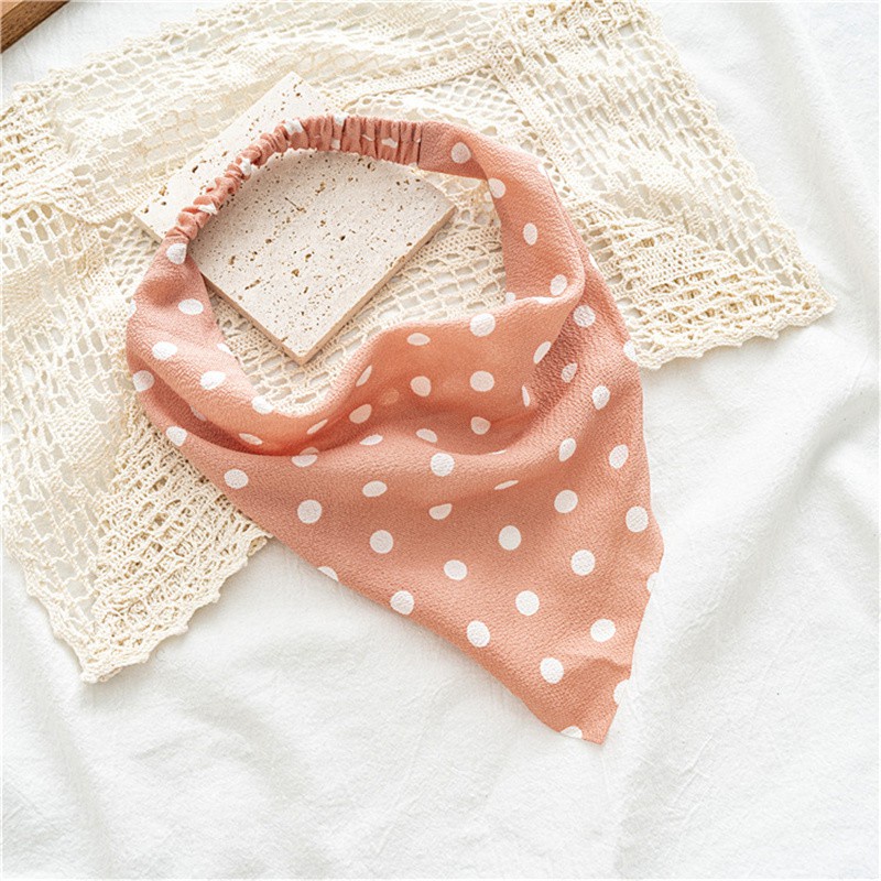 Băng Đô Vải Họa Tiết Chấm Bi Thời Trang Cho Nữ