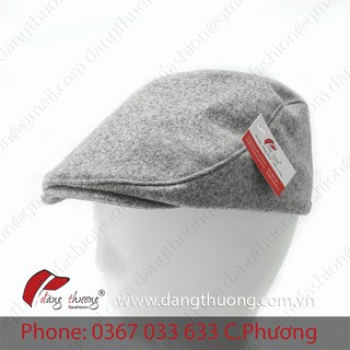 Mũ nón cóc bere nỉ dạ nam phong cách cổ điển vintage XÁM GHI TRO