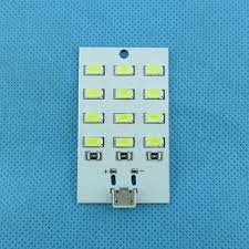 Bảng led 12 bóng làm đèn ngủ, cắm nguồn micro usb 5V của sạc điện thoại