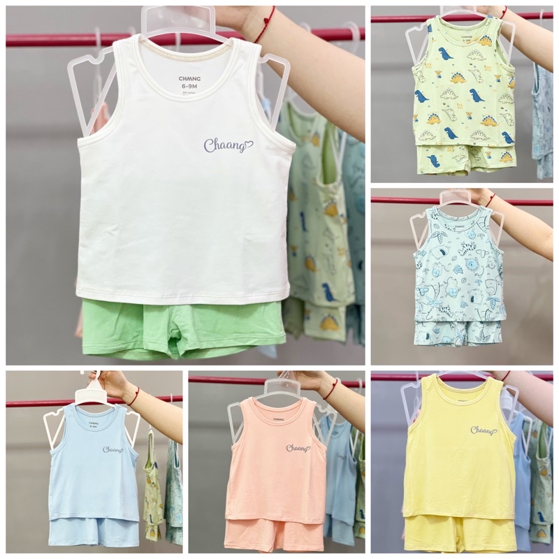 CHAANG - Bộ ba lỗ Chaang cotton cho bé trai/bé gái