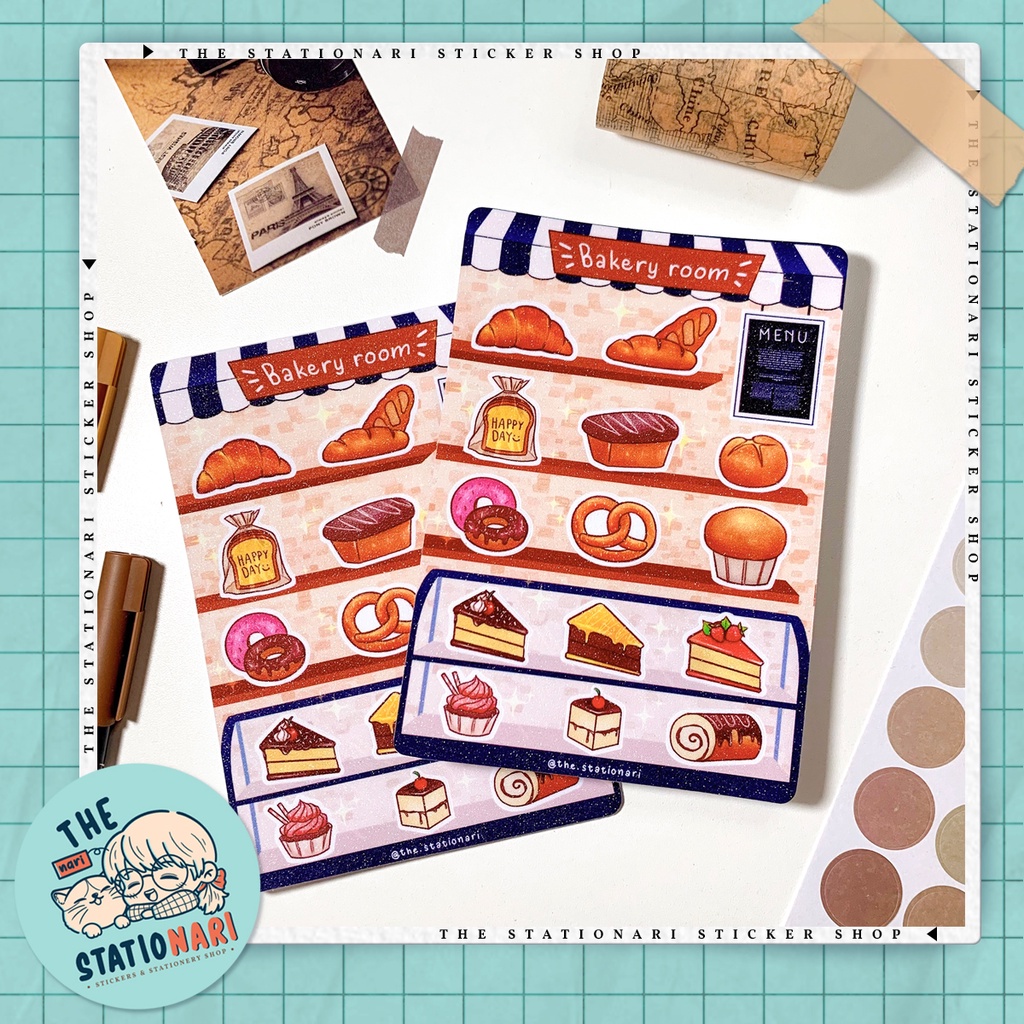 Sticker Bakery Room Màng Kim Tuyến by The Stationari