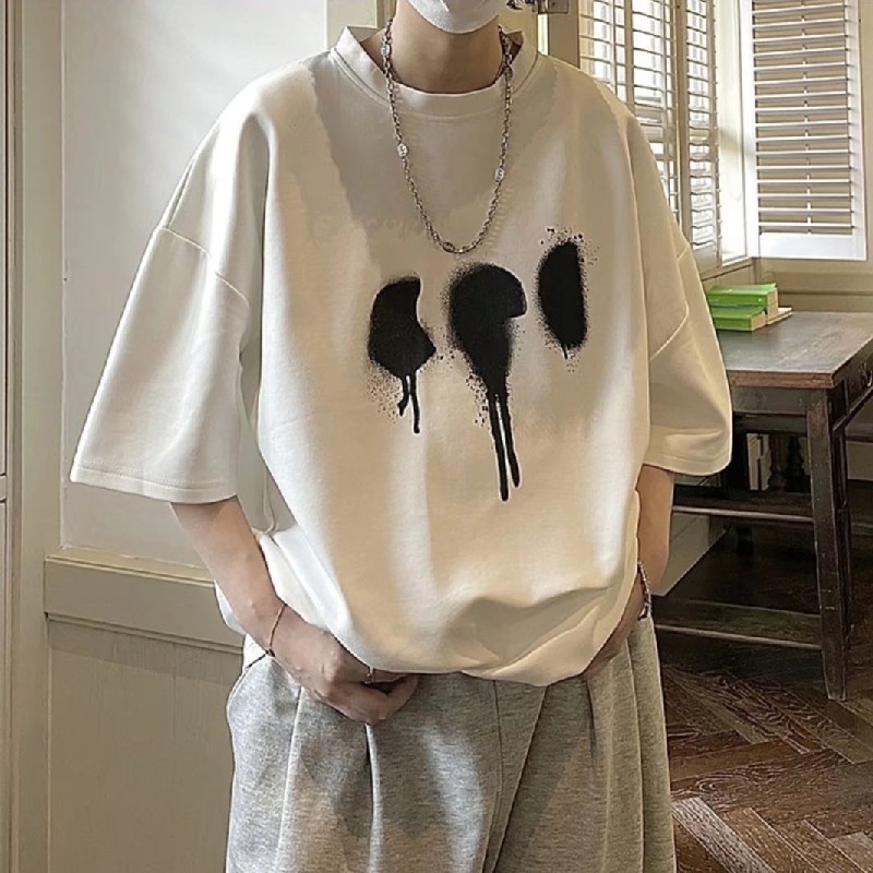 Áo Thun Tay Ngắn Dáng Rộng In Họa Tiết Thời Trang Mùa Hè Thoải Mái Cho Nam Và Nữ