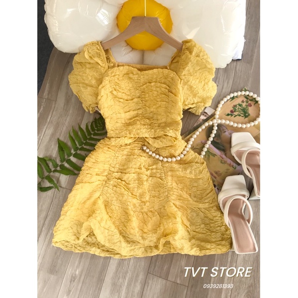 SÉT ÁO NHÚNG TAY BỒNG KÈM CHÂN VÁY