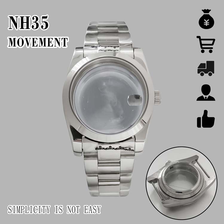 Vỏ Bảo Vệ Trong Suốt 36Mm Bằng Thép Không Gỉ Cho Kính Lúp NH35/36