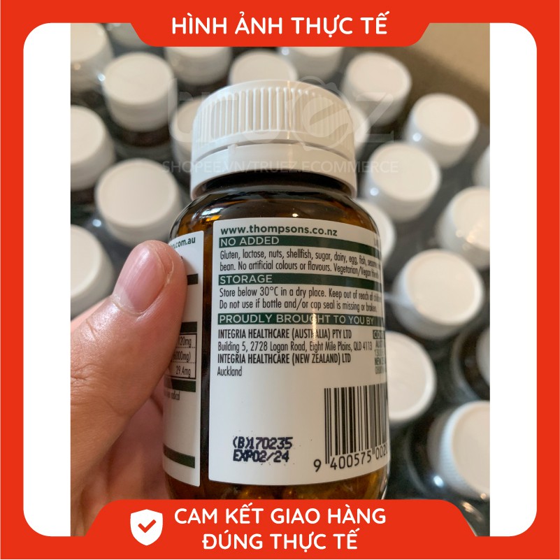 Bổ não tăng cường trí nhớ [Úc] Ginkgo Biloba 6000mg Thompson's [Chính hãng] | Thế Giới Skin Care
