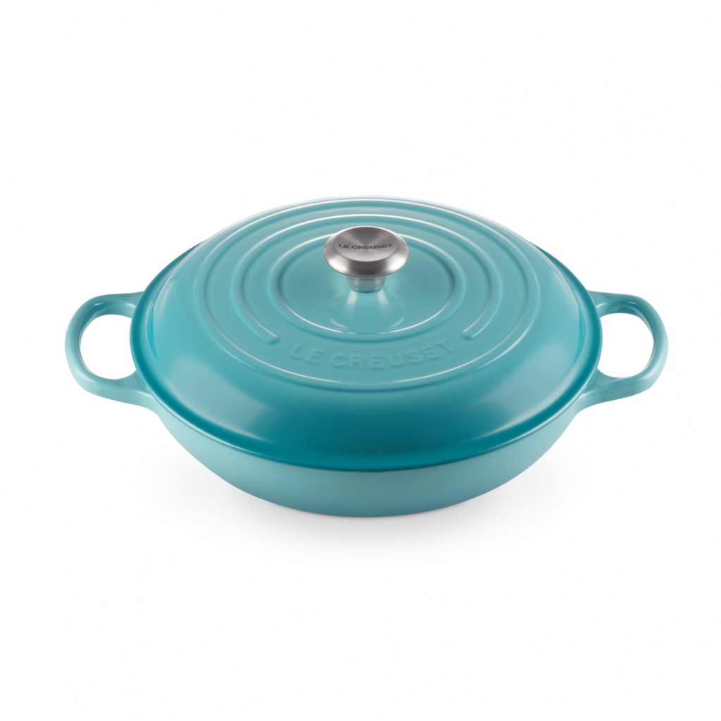 NỒI CHẢO GANG LE CREUSET GOURMET 30CM, MÀU XANH CARIBE