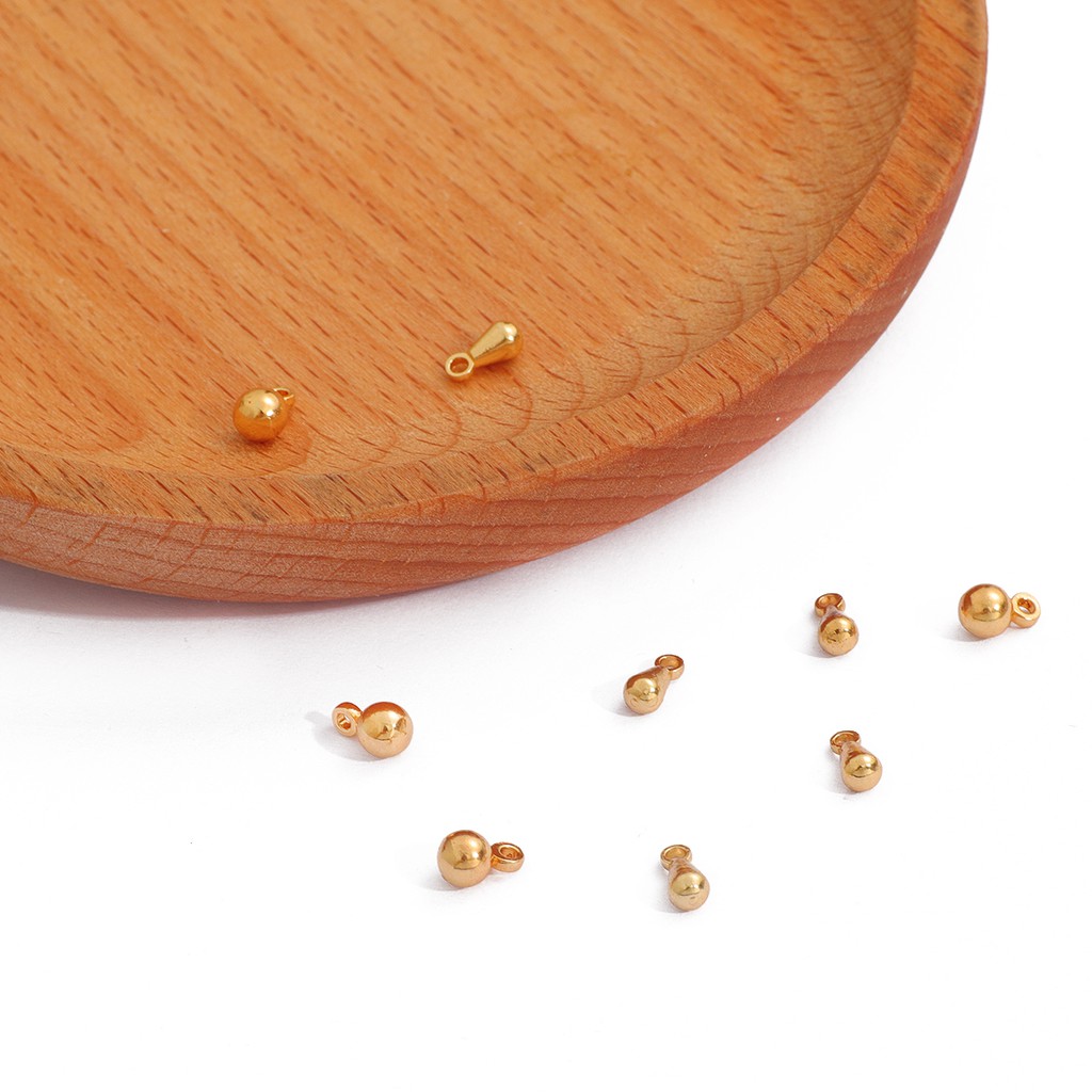 Hạt Cườm Beadia Hình Giọt Nước Mạ Vàng 18K Dùng Làm Trang Sức Thủ Công