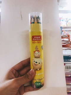 Ống bút chì màu 12 cây