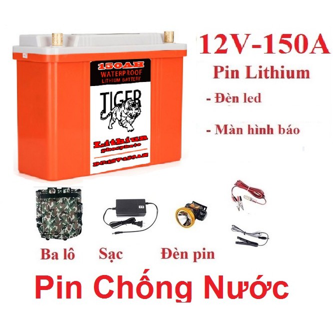 BÌNH PIN LITHIUM 12V - 150AH CHỐNG THẤM NƯỚC