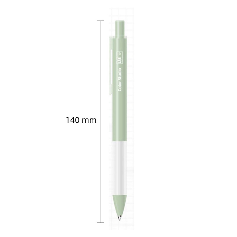 Set 6 Bút Bi Mực Đen Ngòi 0.5mm Có Thể Thu Gọn