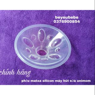 02 phễu matxa silicon phụ kiện máy hút sữa unimom