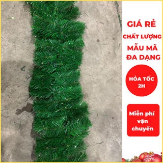 Dây Thông Xanh 2.7M Trang Trí Noel, Làm Cây Thông Giả, Vòng Nguyệt Quế, Trang Trí Giáng Sinh