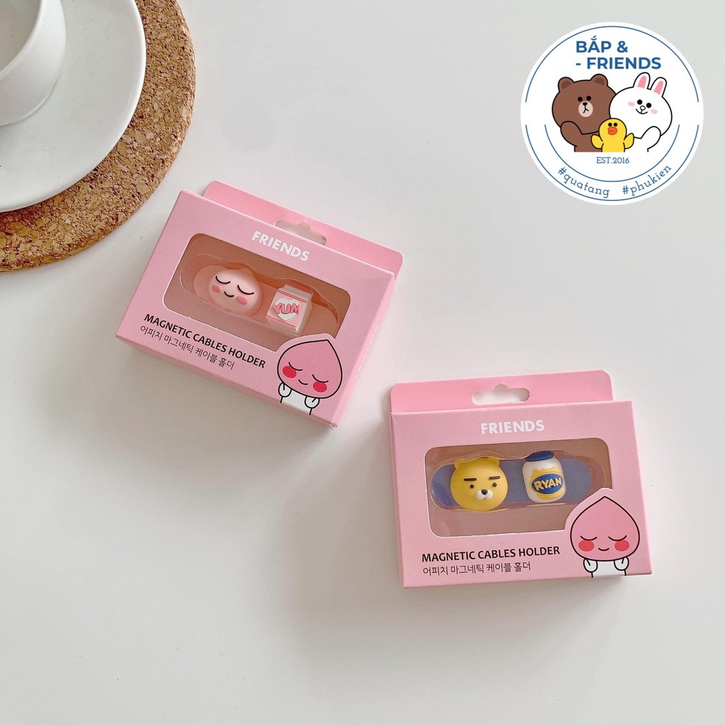 Miếng cố định dây cáp sư tử R.yan và bé Đào A.peach